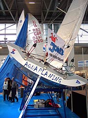 Die ausstellenden Bootsklassen geben einen Überblick über die Regattaszene Deutschlands (Foto: Martin Schmitz)