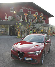 Alfa Romeo Stelvio SUPER 2.2 Diesel 154 KW (210 PS) AT8 Q4 in der Farbe Rosso competizione (©Foto: Marikka-Laila Maisel)