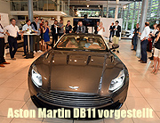 EIN Brite erreicht doch alle Herzen: München feierte den neuen Aston Martin DB11 bei Aston Martin München in der Moosacher Straße (©Foto: Günther Reisp/munichpress  ) 