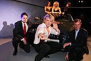 Christoph Siedenhans (GF Audi Terminal München), Hans Klok, Thomas Günther, Vertriebsleiter Süddeutschland Audi AG (Foto: Martin Schmitz)