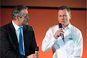 Jan Stecker und Frank Schmickler (24-Stunden-Sieger und Audi-Fahrinstruktor)