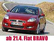 Fiat Bravo – 5-türiges Coupé mit Platz einer Limousine. Das neue Modell steht ab dem 21. April 2007 beim Münchner Fiat Händler  (Foto: FIAT)