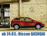 Nissan QASHQAI – einzigartige Kombination aus Citycruiser und Offroader ab 24.02.2007 beim Münchner Nissan Händler (Foto: Nissan)