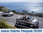 Das neue Peugeot 207cc Cabrio - beim Münchner Peugeot Händler erhältlich ab 10.03.2007 (Foto: Peugeot)