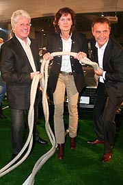 Thomas M. Stein, Ulrike Nasse-Meyfarth, Gastgeber Martin Lohmann (Porsche Zenrum München) (Foto: Martin Schmitz)