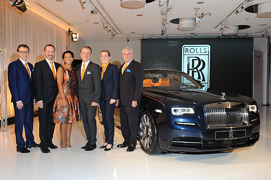 Daniel Linke, Stefan Nagl, Patricia de Souza Sandner, Robert Müller, Madeleine Hoff, Volkmar Job. Dawn Launch RRMC in der Kunstlocation München Riem am 5.11.2015  (Photo: Goran Nitschke/RR)