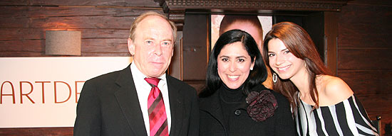  Helmut Baurecht (ARTDECO Firmengründer) , Nagia El-Sayed (ARTDECO  Ltg. Presse & Öffentlichkeitsarbeit)  Marienhof Schauspielerin Maike Billitis (v.l.n.r.) (Foto: Martin Schmitz)