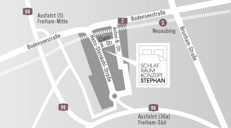 Anfahrtszikke Schlafraumkonzet Stephan