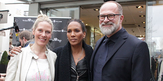 Kamah-Designerin Verena Sapper, Barbara Becker, Kay Niehaus (©Foto: Marikka-Laila Maisel)