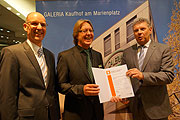 Dr Martin Aigner (HDE), Galeria Kaufhof Marienplatz GF Eduard Schöwe,  Wirtschaftsreferent Dieter Reiter   (©Fotop: MartiN Schmitz)