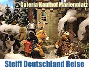 Steiff Weihnachtszauber: "Deutschland Reise" im Schaufenster der Galeria Kaufhof am Marienplatz München vom 11.11.-26.12.2011 (Foto. Martin Schmitz)