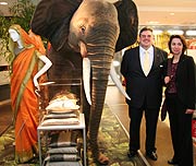 Olav Boumann und Annette Herr vom WWF (Foto: Martin Schmitz)