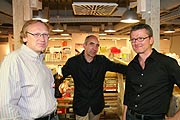 Manfred Ritter, Manufaktum und Magazin Geschäftsführer, Stefan Dornhofer, GF Magazin, Georg Bayer, GF Magazin 5 Höfe (Foto: Martin Schmitz)
