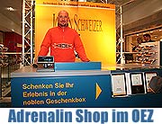 Jochen Schweizer Adrenalin Shop eröffnet. Konfektionierte Erlebnissgeschenke im OEZ (mehr) (Foto: Martin Schmitz)