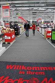 Willkommen im Media Markt Pasing Arcden (Foto: Marikka-Laila Maisel)