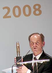 Josef Schüller, ECE mit einem Sympathicus 2007 (Foto. Martin Schmitz)