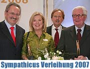 Verleihung des pep-Oscars am 20.01.2008 "Sympathicus 2007" Verleihung an Jutta Speidel und Alt OB Hans-Joachim Vogel (Foto: MartiN Schmitz)