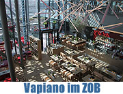 Schickes Restaurant im ZOB Zentraler Omnibus Bahnhof München: "Vapiano" öffnete am 01.09.2009. Fotos und Video (Foto: Martin Schmitz)