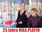 Shopping Maximiliansplatz 12a 25 jahre MAX.PLATIN. Die europäische Top Adresse für exklusiven Platinschmuck feiert vom 24.-30.11.2005 (Foto: Martin Schmitz)