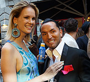 Monica Ivancan und Marcus Heinzelmann bei der  Er&ouml;ffnung am 29.07.2014 in der Pfisterstr. 10 (&copy;Foto: Martin Schmitz)