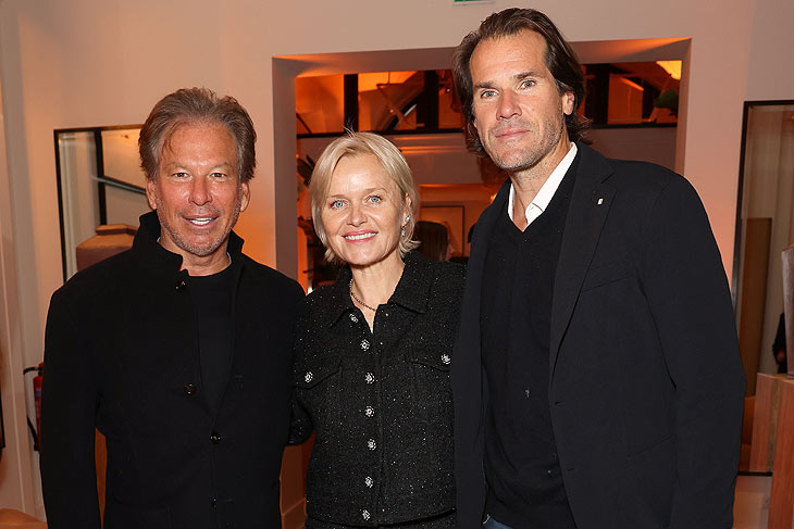 RH CEO Gary Friedman, Barbara Sturm und Tommy Haas kamen zur Er&ouml;ffnungsfeier von RH The Gallery Store am 28.11.2023 in M&uuml;nchen in der Hofstatt, Sendlinger Stra&szlig;e 08 (@Foto: Gerald Matzka/Getty Images f&uuml;r RH) 