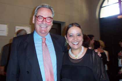 Dr. Gerhard Ohneis (Augustiner Brauerei) und Farida Ohneis (©Foto: Marikka-Laila Maisel)