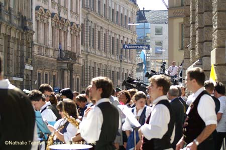 Papst Benedikt XVI grüßt vom Balkon, 10.9.2006/©Fotos: Nathalie Tandler