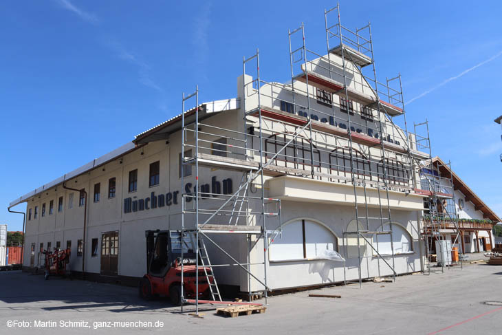 Impressionen Wiesnaufbau Tag 56 - 14.08.2022 (Sonntag) / Münchner Stuben -neu auf dem Oktoberfest 2022 / 220815wiesnaufbau56-022 ©Fotos: Martin Schmitz 