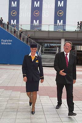 Münchens Oberbürgermeister Christian Ude bei Airport Opening München Terminal 2 airportopening_h07ude